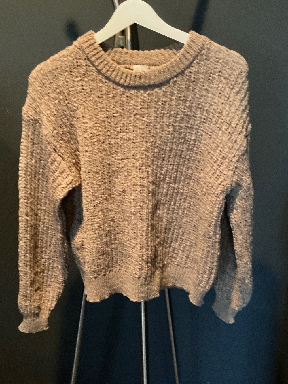 Chunky Crewneck Sweater - Taupe